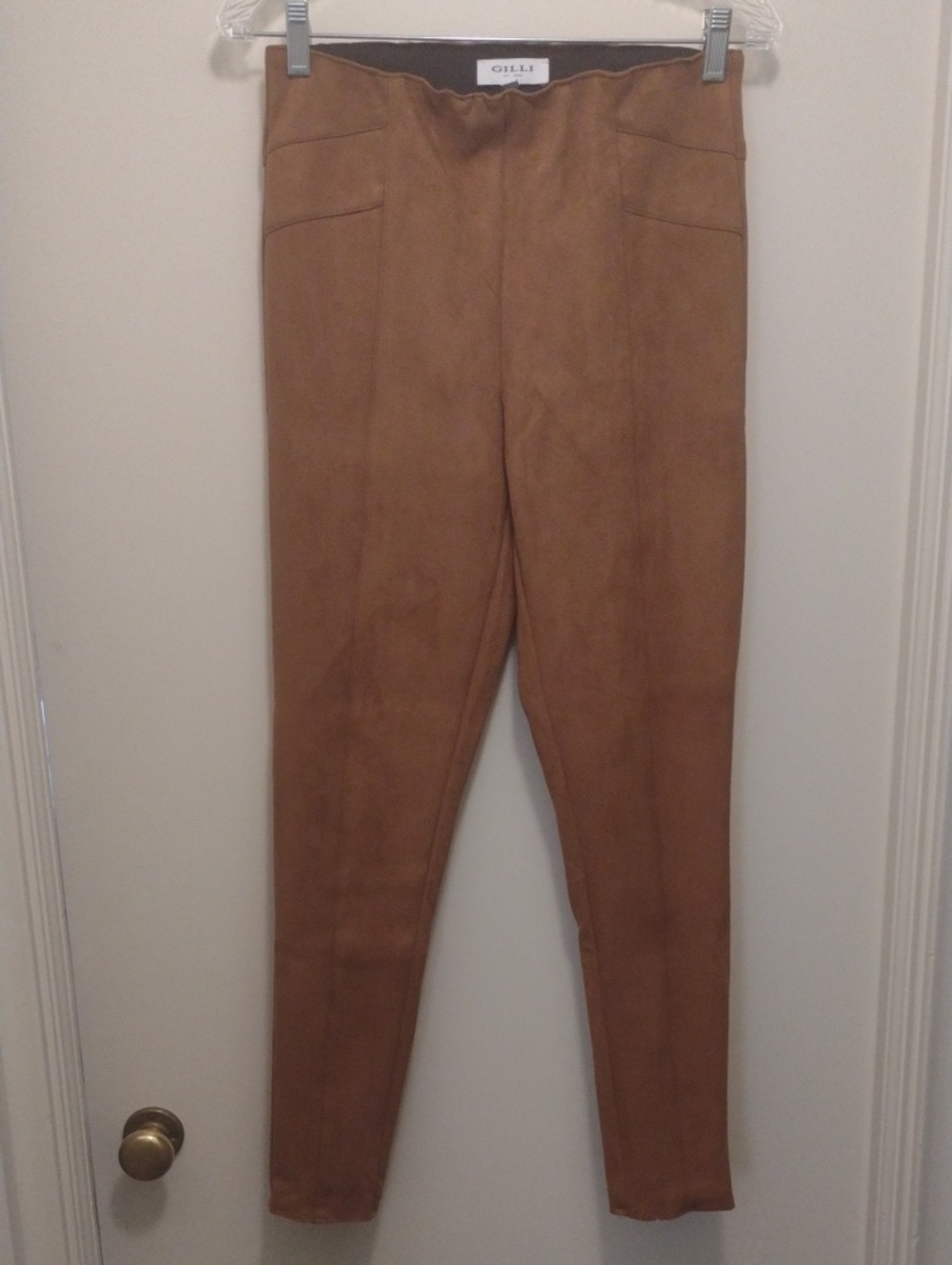 Gilli Women's Brown Suede Pants (J927)